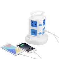 Power Strip Surge Protector, Bukm Smart 6-Outlet with 4-USB Surge Protection Power Socket 110-250V Worldwide Voltage... N27