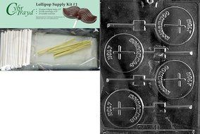 Cybrtrayd R026 Holy Communion Lolly Chocolate Candy Mold with Exclusive Cybrtrayd Copyrighted Chocolate Molding...