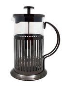 Brandani Borosilicate Glass French Coffee Press and Tea Infuser Titanium
