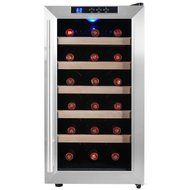 AKDY&reg; 18 Bottle Single Zone Thermoelectric Stainless Steel Freestanding Wine Cooler Cellar Chiller Refrigerator... N5
