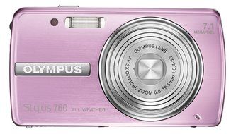 Olympus Stylus 760 7.1MP Digital Camera with Dual Image Stabilized 3x Optical Zoom (Pink) N10