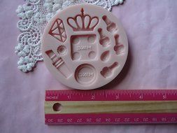 Mac, Make up Set, Silicone Mold By Oh! Sweet Art FDA Approved for Food N2