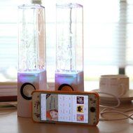 LED Light Dancing Water Show Music Fountain Bass Shock Speakers Amplifier Audio Player For Phones Computer Laptop... N5
