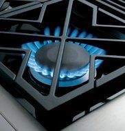 GE CGU366SEHSS Cafe 36" Black Gas Sealed Burner Cooktop N8