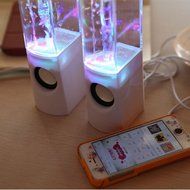 LED Light Dancing Water Show Music Fountain Bass Shock Speakers Amplifier Audio Player For Phones Computer Laptop... N6