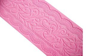 Fondant Cake Decorating Lace Silicone Mold Mat Tools Wedding Flower Embossing Mould Baker and more