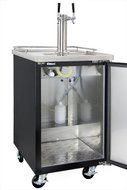 Kegco Commercial Grade Homebrew Kegerator Four Faucet Ball Lock Keg Dispenser Black N45