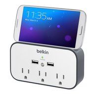 Belkin SurgePlus 6-Outlet Wall Mount Surge Protector with Dual USB Charging Ports (2.1 AMP / 10 Watt), BSV602tt N11