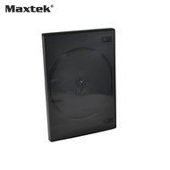 Maxtek 14mm Black Standard Double Capacity DVD Case and Outter Clear Sleeve, 100 pieces pack N2