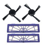 Neato Botvac 80 High Performance Filter &amp; Side Brush - Replacement Kit Includes 2 High Performance Filter &amp; 2...