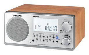Sangean All in One AM/FM Alarm Clock Radio with Large Easy to Read Backlit LCD Display (Black) N2