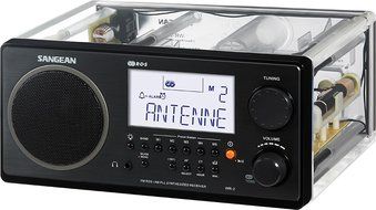 Sangean All in One AM/FM Alarm Clock Radio with Large Easy to Read Backlit LCD Display (Black) N4