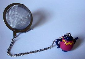 Mesh Infuser Ball - 2in. - with Decorative Teapot
