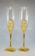 Unik Occasions Stunning Wedding Toasting Flutes/Champagne Glasses