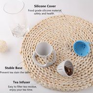 Gyro Design Tea Strainer, fuway Loose Tea Leaf Infuser, Tea Filter, [Food-Grade] Silicone / PP Material Tea Tools...