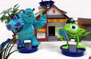 MONSTERS UNIVERSITY 12 Piece Birthday Cake Topper Set Featuring Monsters University Figures and Themed Decorative...