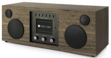 Como Audio Duetto Wireless Music System, Walnut/Black N3