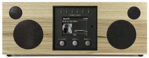 Como Audio Duetto Wireless Music System, Walnut/Black N6