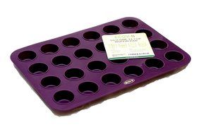 Premium 24 Cup Mini Muffin Pan (Deep Plum) Non Stick Bakeware with BONUS RECIPE E-BOOKLET- 100% Silicone Baking... N2