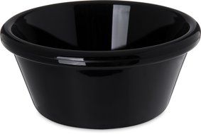 Carlisle 4312603 SAN Smooth Ramekin, 6 oz Capacity, 1.80&quot; Height, Black (Case of 48)
