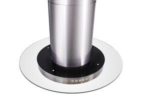 FIREBIRD 30" Island Mount Stainless Steel Tempered Glass Touch Control Powerful Kitchen Vent Cooking Fan Range... N8