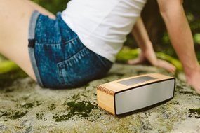 WUDN&reg; Handcrafted Portable Wooden Wireless Bluetooth Audio Speaker : Loud 10w+ Sound, 10 Hour Battery, Bass Boost+ N8