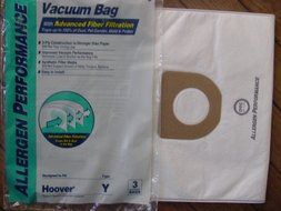 DVC 464694 Hoover Y Synthetic Bag Allergen Performance (3 Pack)