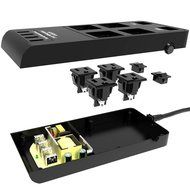 Vinpie Portable International 4-Outlet Surge Protector Travel Charger with 4-USB Charger Ports, Power Strip Charging... N6