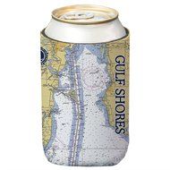 Altered Latitudes Gulf Shores Chart Standard Beverage Cooler (4-Pack) N2
