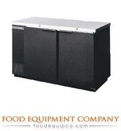 Beverage-Air BB58-1-B 59" Back Bar Refrigerator with 2 Solid Swinging Doors