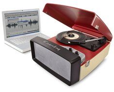 Crosley CR6010A-BL 3-Speed Collegiate Portable USB-Enabled Turntable - Blue N8
