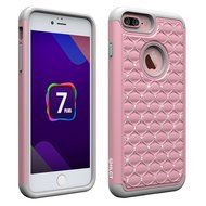 iPhone 7 Plus Case, [5.5 Inch] by HLCT, Soft Interior Silicone Bumper &amp; Hard Shell Solid PC Back, Shock-Absorption... N29