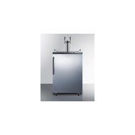 Summit SBC635MSSTBTWIN Commercial 5.7 cu. ft. Freestanding Beer Dispenser with SS Door with Professional Towel...