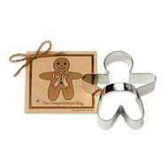 Gingerbread Boy Cookie and Fondant Cutter - Ann Clark - 4.4 Inches - US Tin Plated Steel N4