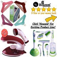 Travel Steam Iron &amp; Fabric Shaver Set by Houzem&trade; Compact, Lightweight Design &ndash; Stainless Steel, Non-Stick, Anti-Drip... N3