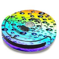 Skin Decal Vinyl Wrap For IRobot Roomba 650 655 Vacuum / Rainbow Water Drops