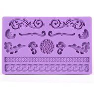 Surepromise Lace Flower Rose Leaf Shaped Silicone Mold Fondant Cake Decoration Baking Tool