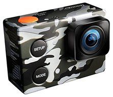 ISAW Edge Camo Edition action camera 4K 1080p 60fps (16MP Sony sensor) unique camouflage decal, waterproof housing...