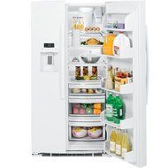 GE Profile PSE25KGHWW 36" Side-by-Side Refrigerator with 25.4 cu. ft. Capacity in White