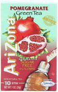 AriZona Pomegranate Green Tea Iced Tea Stix Sugar Free, 1-Ounce Boxes (Pack of 6)