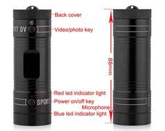 Hotkey Full HD 1080P DV Mini Waterproof Sports Camera 120 Degree Wide Angle with 3 Kinds of Mounts for Bike/Motorcycle... N4