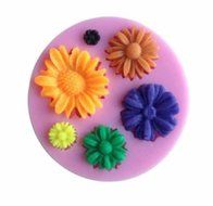 3D Flower Silicone Mold Fondant Cake Decorating Chocolate Sugarcraft Mould DIY N4