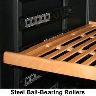 KingsBottle PRO Series 25 Bottle Single Zone Wine Cooler, Black N22