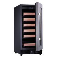 KingsBottle PRO Series 25 Bottle Single Zone Wine Cooler, Black N26