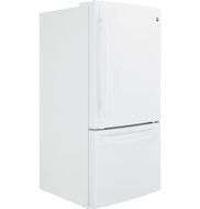GE White Bottom Freezer Refrigerator N2