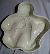 Metal Gingerbread Man Holiday Jell-O Mold/Cake Baking Pan