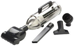 Metro Vacuum VM4BS500T MetroProfessionals 120-Volt Stainless Steel Look Hand Vacuum with Turbine Brush and Accessories