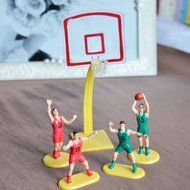 Basketball Team Cake Topper (4 Players)