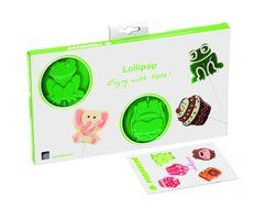 Pavoni LP02VR8S Platinum Silicone Animals Lollipop Mould, Green