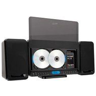 iLive iH328B Dual-CD Home Music System with iPod Dock (Black)